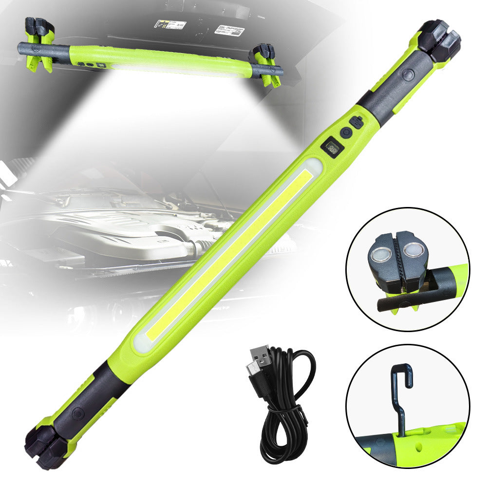 ⏰3000LM LED Work Light – Magnetic + hook, 5200mAh battery, 360° rotation. Type‑C fast charge. Bright as day anywhere! 🔋✨