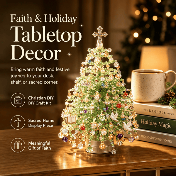DIY Beaded Christmas Tree Kit – Create Your Own Sparkling Holiday Decoration
