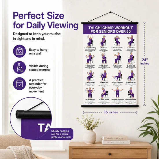 Tai Chi Chair Workout Chart for Seniors