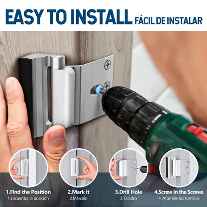 Back To School Security Door Hardware – Heavy-Duty Aluminum Anti-Theft Lock Latches & Bolts
