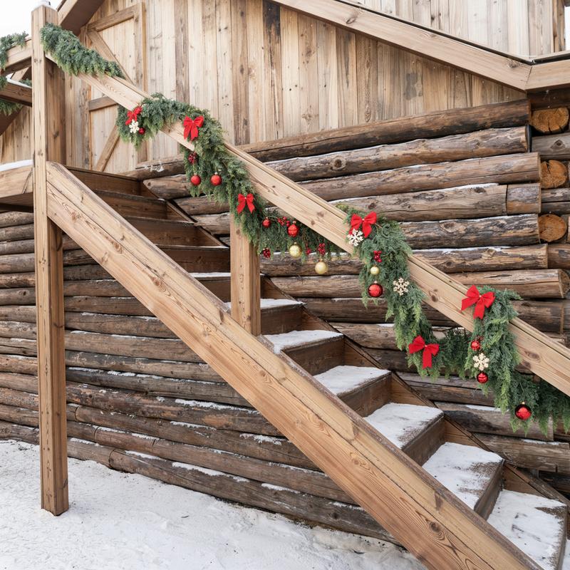 🏆 2026 HOT SALE 💥 6FT Pre‑lit Christmas Cedar Garland