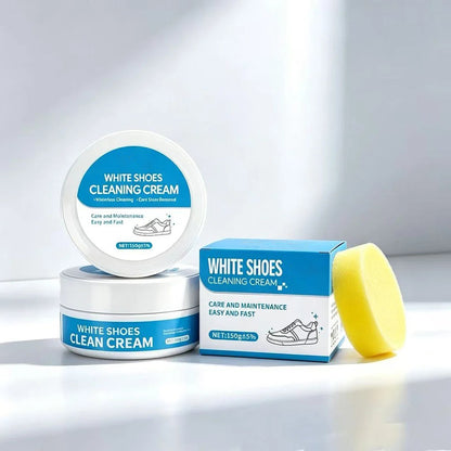 White Shoe Cleaner Cream Multipurpose No-Wash Solid Cleaner