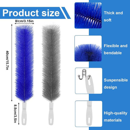 Flexible Microfiber Fan Duster Brushes-Reusable Cleaning Tools