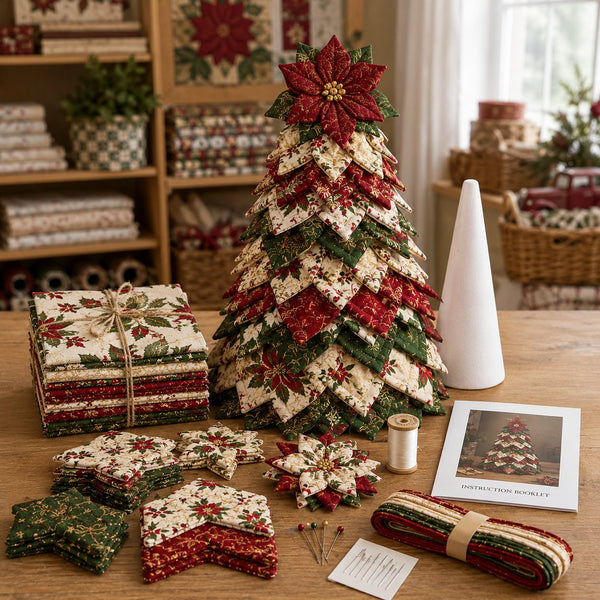 🔥Last Day 50% OFF ✨DIY Quilted Santa Christmas Tree Kit