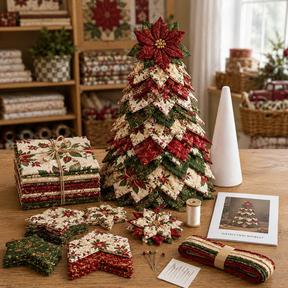🔥Last Day 50% OFF ✨DIY Quilted Santa Christmas Tree Kit