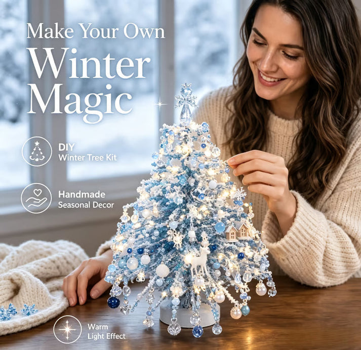 🎄✨DIY Beaded Christmas Tree Kit – Create Your Own Sparkling Holiday Decoration