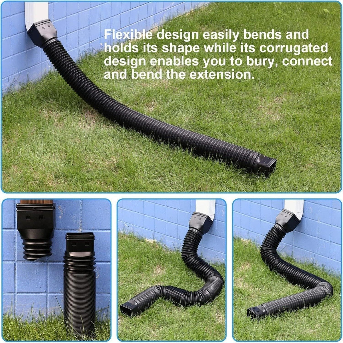 🏡 Keep Rainwater Away | Flexible Downspout Extender