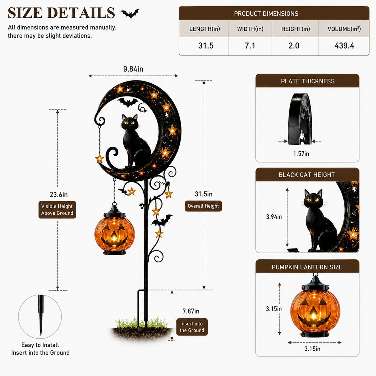 Halloween Early Bird Sale | 49% OFF Pumpkin Moon Garden Stake Light