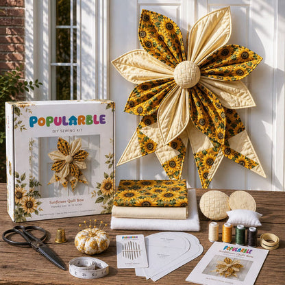 🔥✨Large Patchwork Bow Sewing Kit (Beginner-Friendly)