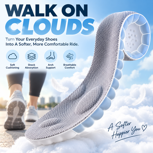 Everyday Comfort Shoe Insoles 👟 – Designed for Men & Women