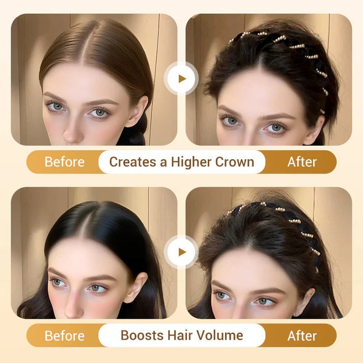 Vintage High Cranium Artificial Pearl Hairband