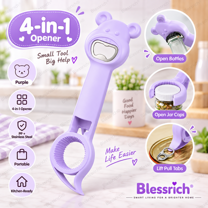 Opener Bear 4-in-1Jar & Bottle