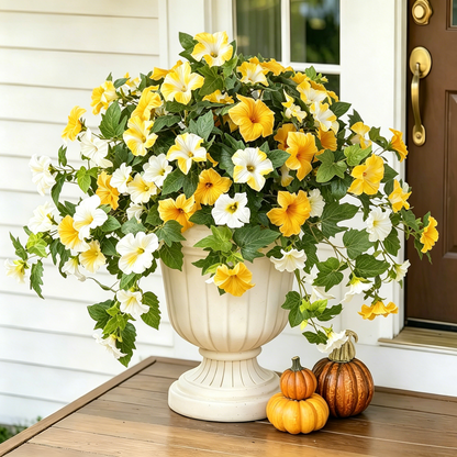 🔥Last Day 70% OFF🔥UV Resistant Faux Petunia Flowers – Fade-Proof Outdoor Floral Decor