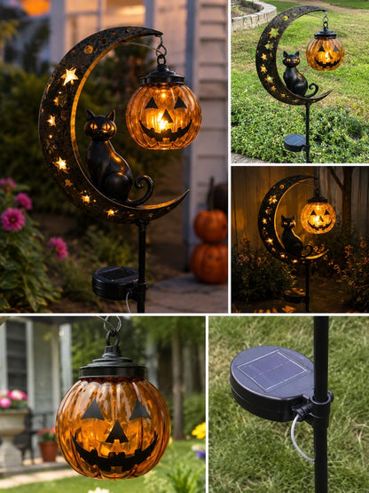 Halloween Early Bird Sale | 49% OFF Pumpkin Moon Garden Stake Light