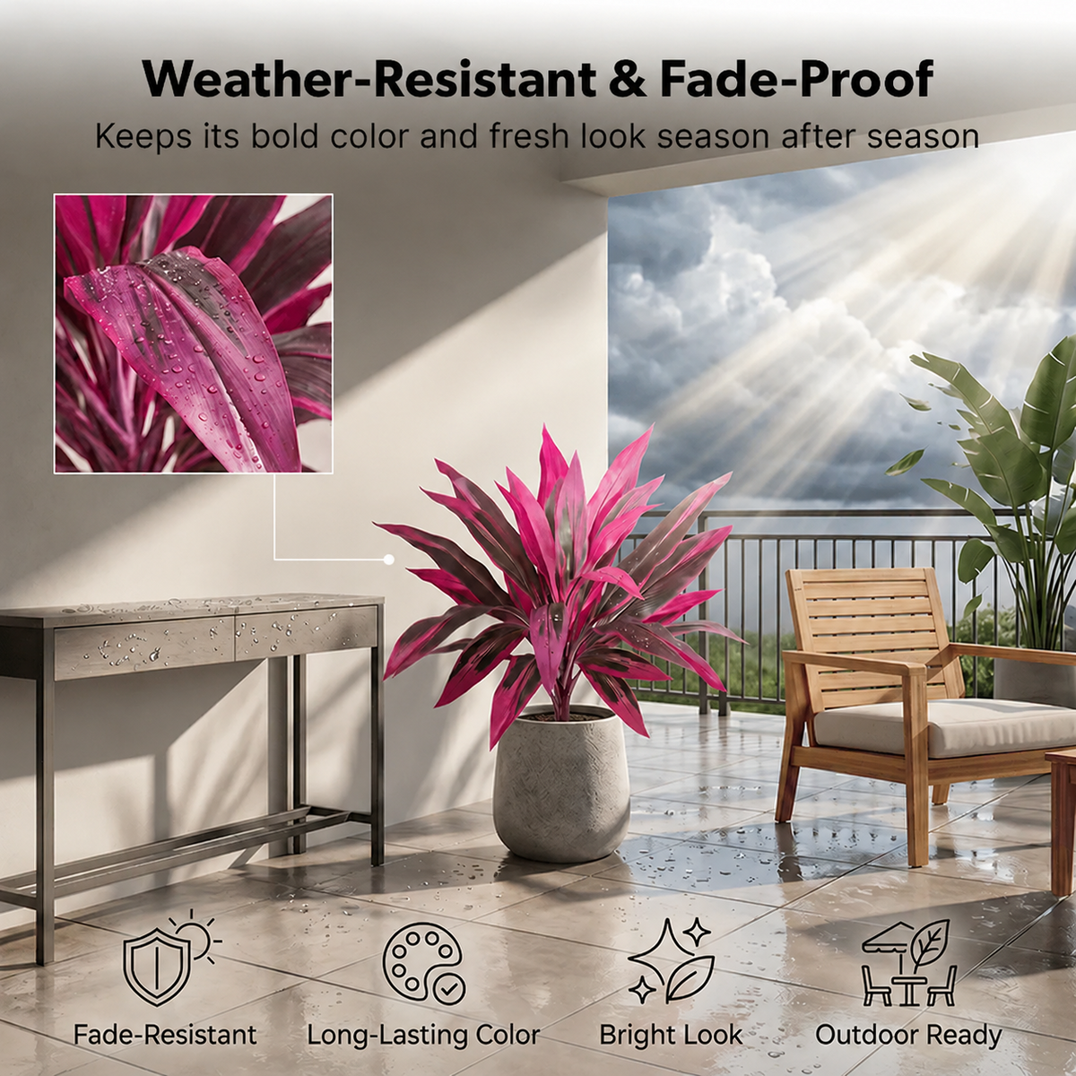 🎁 Last Day 60% OFF - Artificial Boston Fern & Dragon's Blood Tree Plants