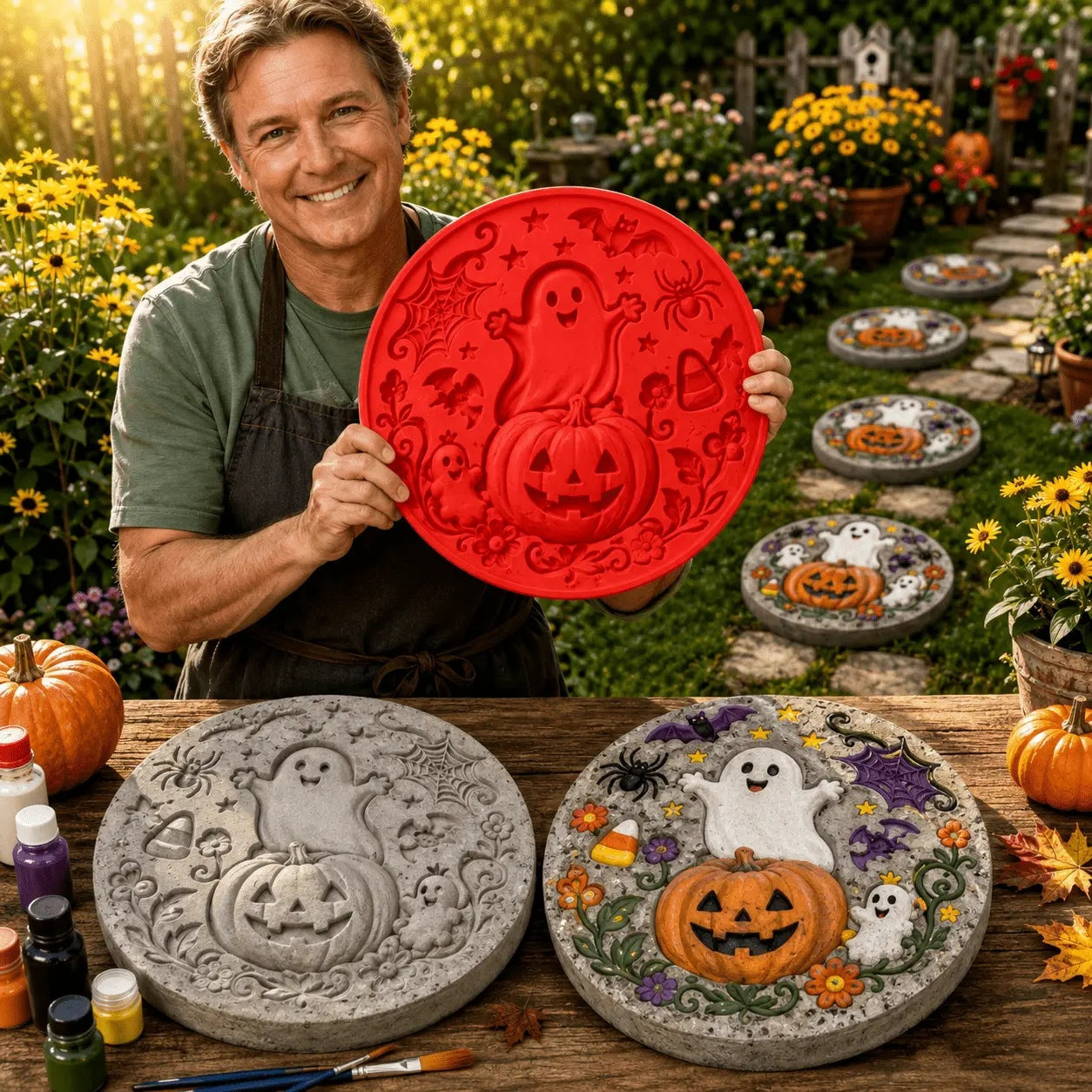 💥 LAST DAY 50% OFF - 🌻 Reusable Garden Art Mold – Make Your Garden Truly One of a Kind