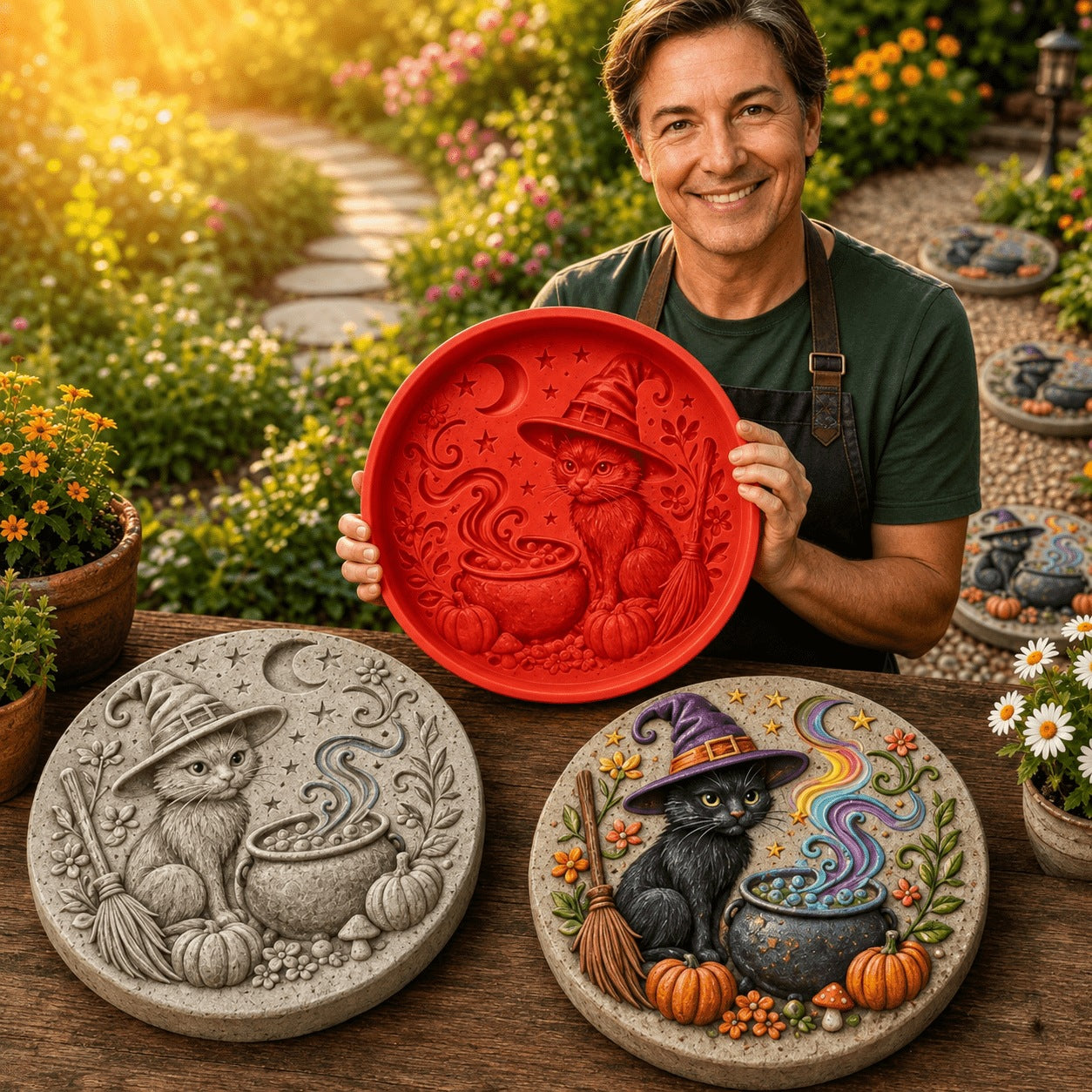💥 LAST DAY 50% OFF - 🌻 Reusable Garden Art Mold – Make Your Garden Truly One of a Kind