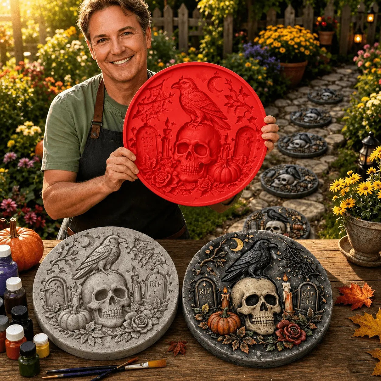 💥 LAST DAY 50% OFF - 🌻 Reusable Garden Art Mold – Make Your Garden Truly One of a Kind