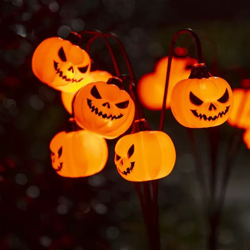 Pumpkin Solar Branch Lights - Halloween Garden Stakes