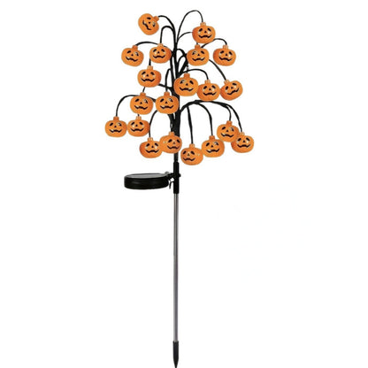 Pumpkin Solar Branch Lights - Halloween Garden Stakes