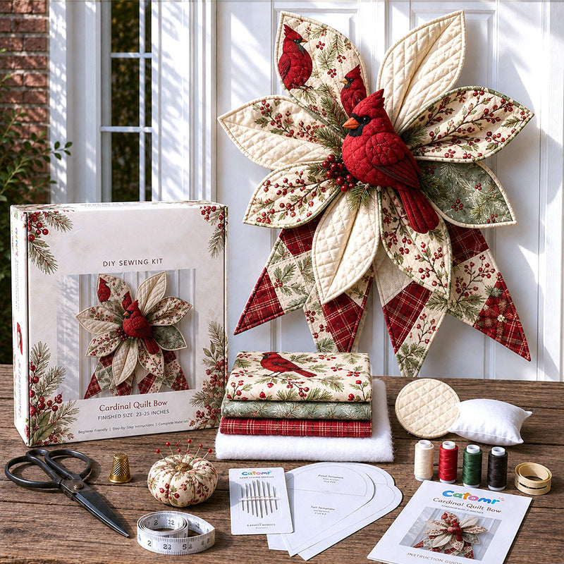 🔥✨Large Patchwork Bow Sewing Kit (Beginner-Friendly)