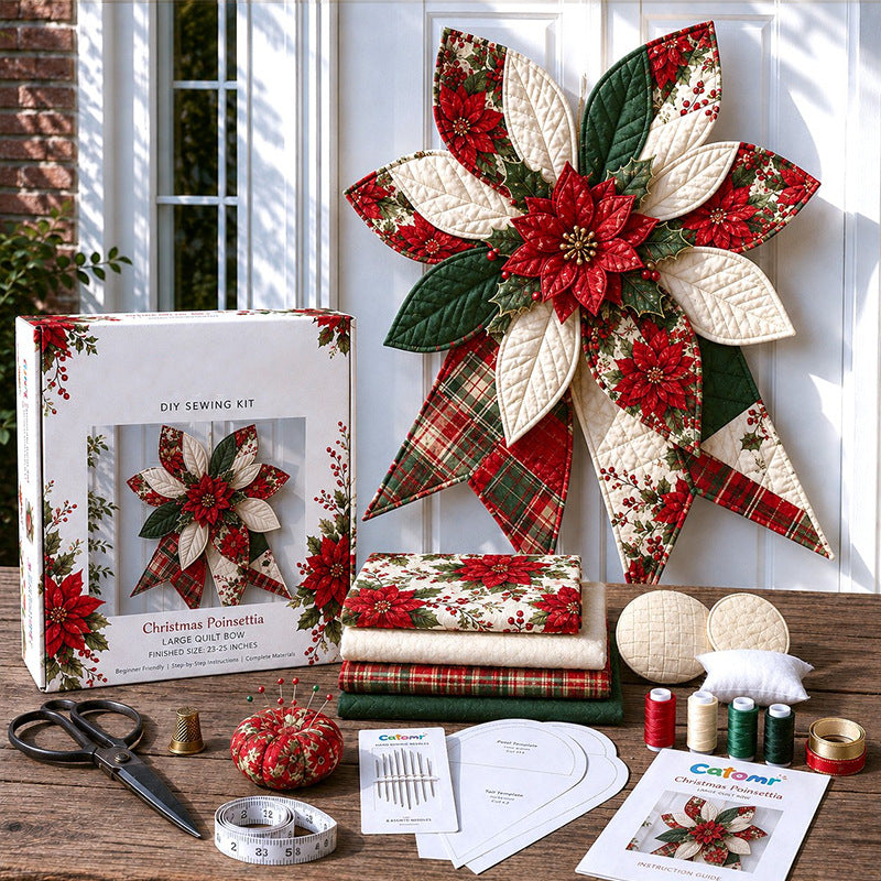 🔥✨Large Patchwork Bow Sewing Kit (Beginner-Friendly)