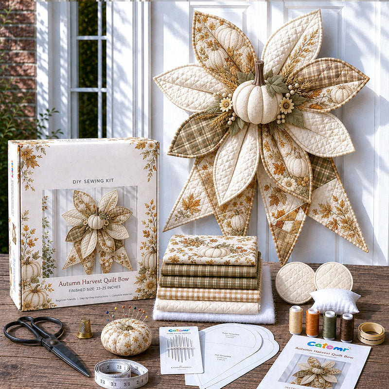 🔥✨Large Patchwork Bow Sewing Kit (Beginner-Friendly)