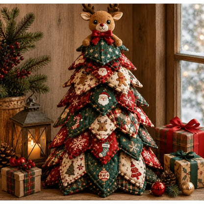 🔥Last Day 50% OFF ✨DIY Quilted Santa Christmas Tree Kit