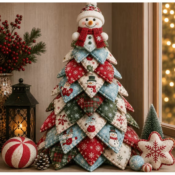 🔥Last Day 50% OFF ✨DIY Quilted Santa Christmas Tree Kit