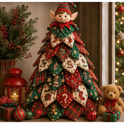 🔥Last Day 50% OFF ✨DIY Quilted Santa Christmas Tree Kit