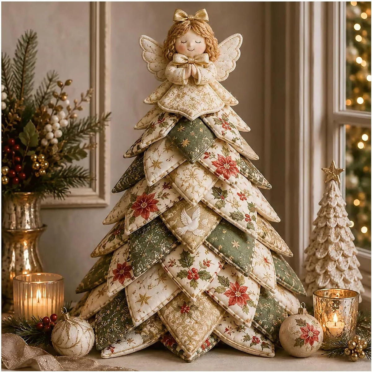 🔥Last Day 50% OFF ✨DIY Quilted Santa Christmas Tree Kit