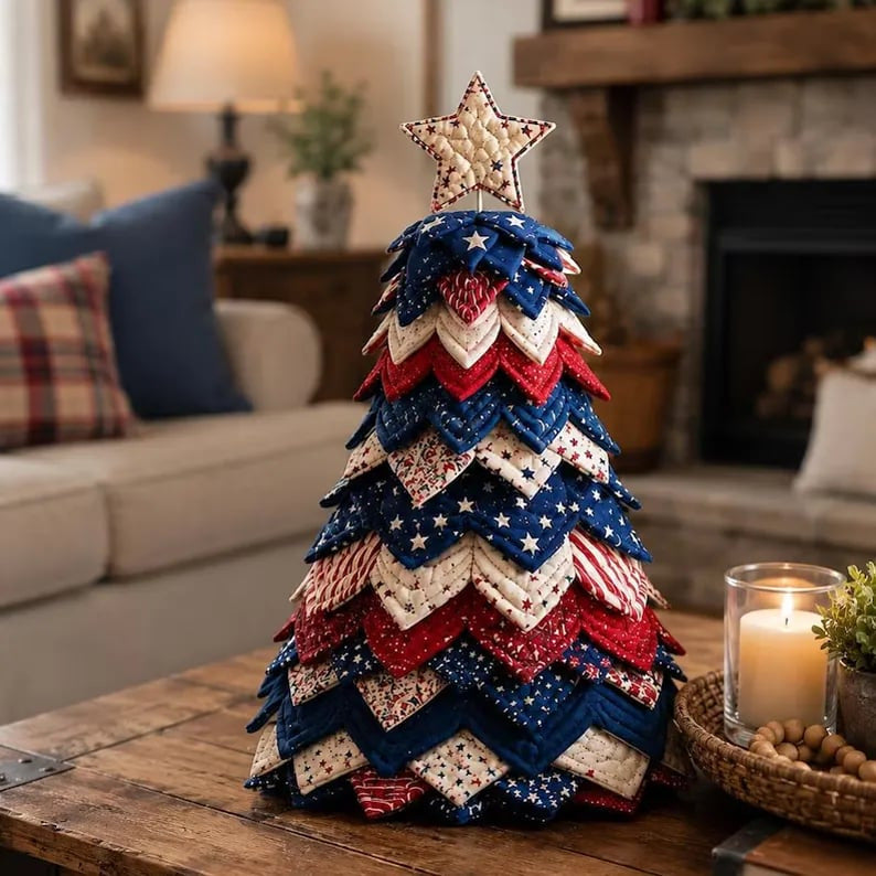 🔥Last Day 50% OFF ✨DIY Quilted Santa Christmas Tree Kit