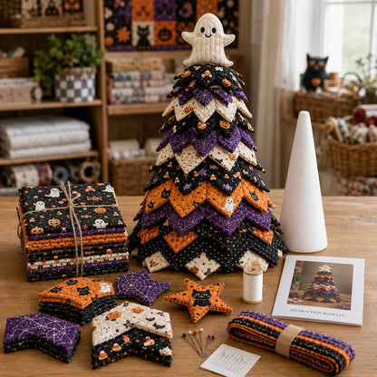 🔥Last Day 50% OFF ✨DIY Quilted Santa Christmas Tree Kit