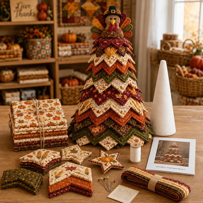 🔥Last Day 50% OFF ✨DIY Quilted Santa Christmas Tree Kit