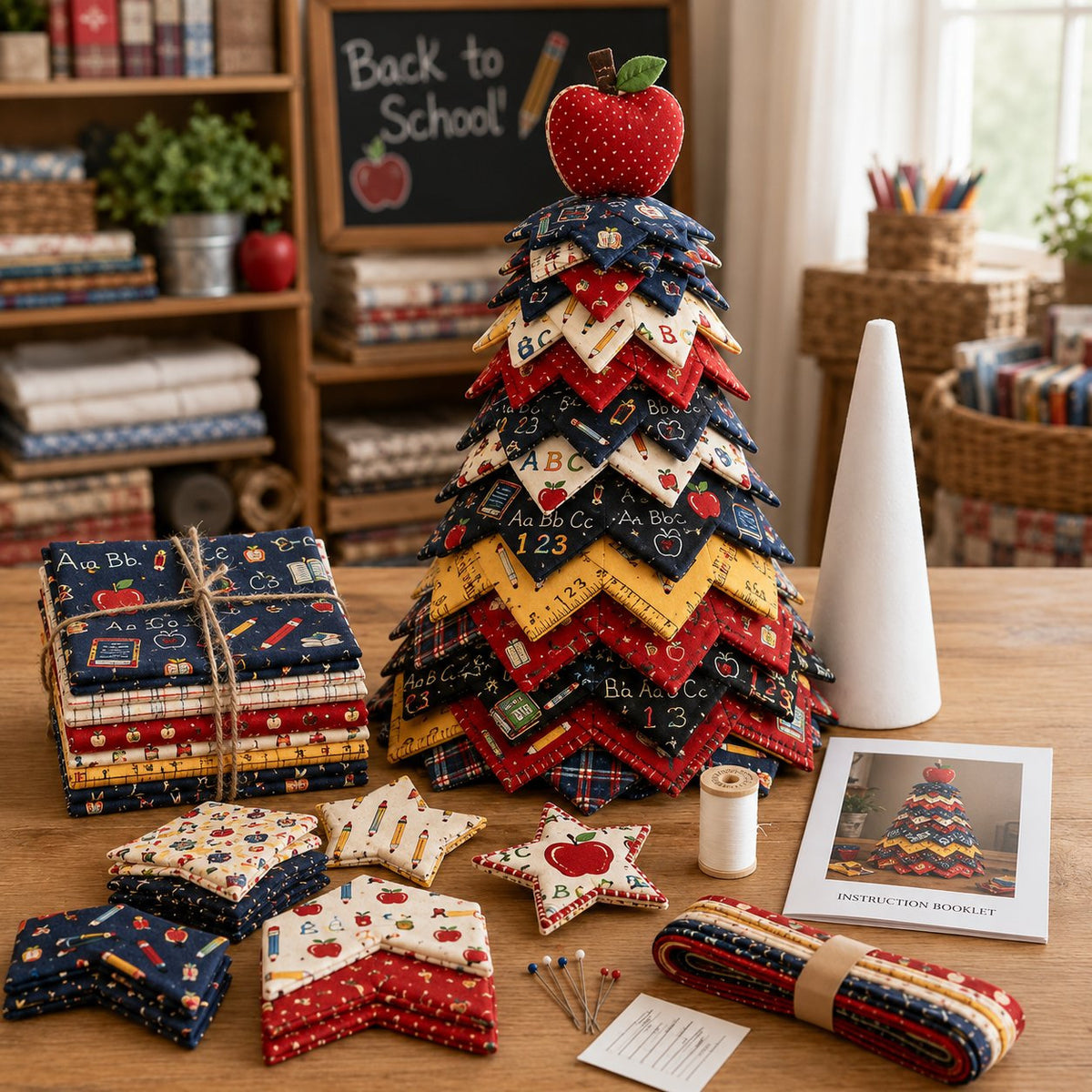 🔥Last Day 50% OFF ✨DIY Quilted Santa Christmas Tree Kit