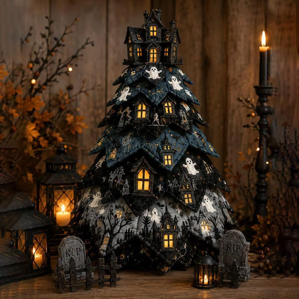 🔥Last Day 50% OFF ✨DIY Quilted Santa Christmas Tree Kit