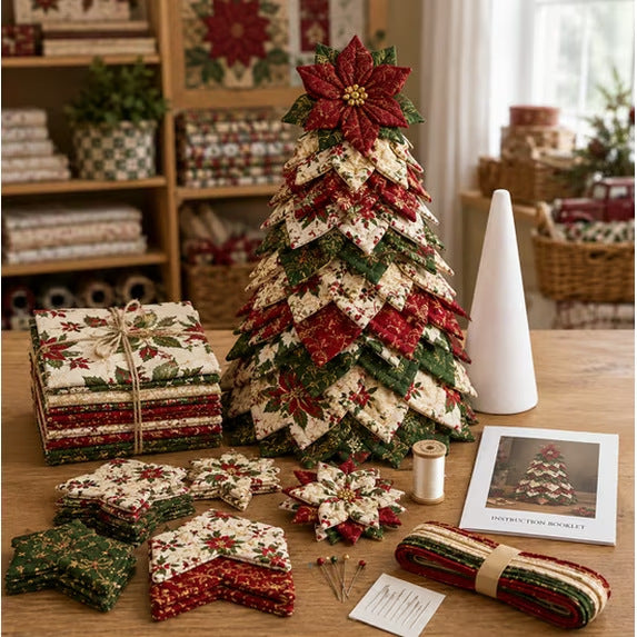 🔥Last Day 50% OFF ✨DIY Quilted Santa Christmas Tree Kit