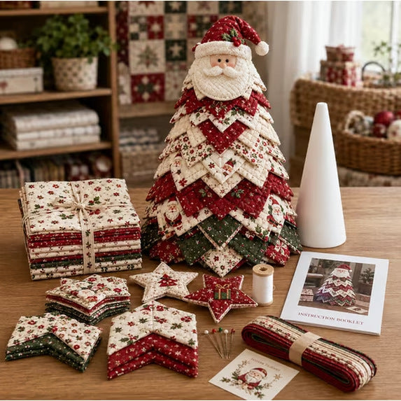 🔥Last Day 50% OFF ✨DIY Quilted Santa Christmas Tree Kit