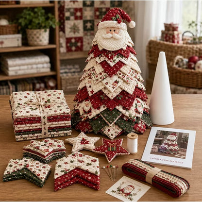 🔥Last Day 50% OFF ✨DIY Quilted Santa Christmas Tree Kit