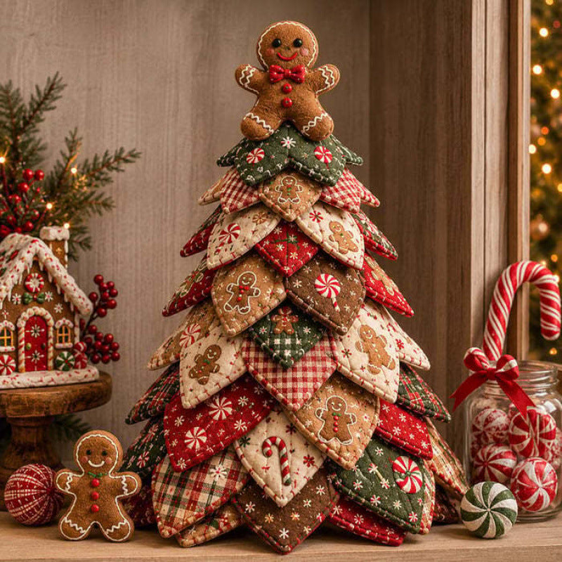 🔥Last Day 50% OFF ✨DIY Quilted Santa Christmas Tree Kit