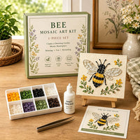 (Free Wooden Stand Included）-Bee