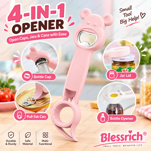 Opener Bear 4-in-1Jar & Bottle