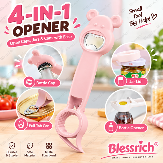 Opener Bear 4-in-1Jar & Bottle