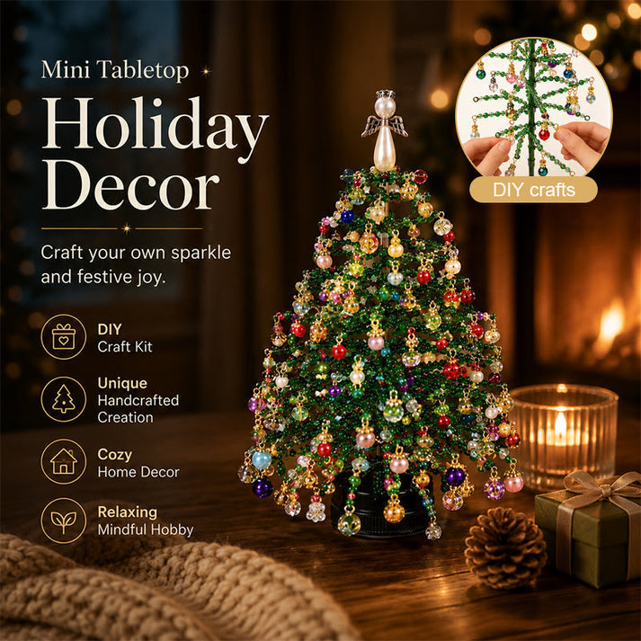 🎄✨DIY Beaded Christmas Tree Kit – Create Your Own Sparkling Holiday Decoration