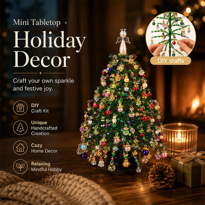 🎄✨DIY Beaded Christmas Tree Kit – Create Your Own Sparkling Holiday Decoration