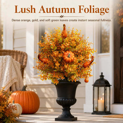 💥Limited Stock 49% OFF-🍂Artificial Fall Pumpkin Tree Stakes– 🧡Full, Lush & Fade-Resistant