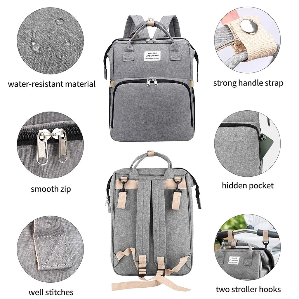🎉 Black Friday Sale Starts Early✨All-in-One Diaper Bag & Portable Baby Bed Travel Set