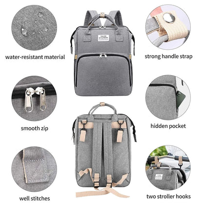🎉 Black Friday Sale Starts Early✨All-in-One Diaper Bag & Portable Baby Bed Travel Set