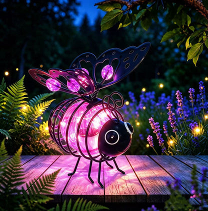 Hanging Solar Bee Light – Warm Amber Glow, Flicker-Free, Perfect For Garden Parties, Camping, Or Kids’ Rooms – Spread Joy Day And Night