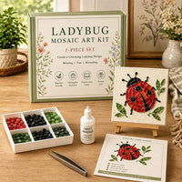 (Free Wooden Stand Included）-Ladybug